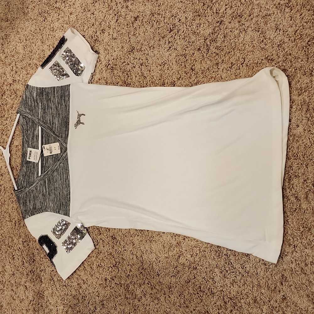 NWT VS Pink Glitter tee